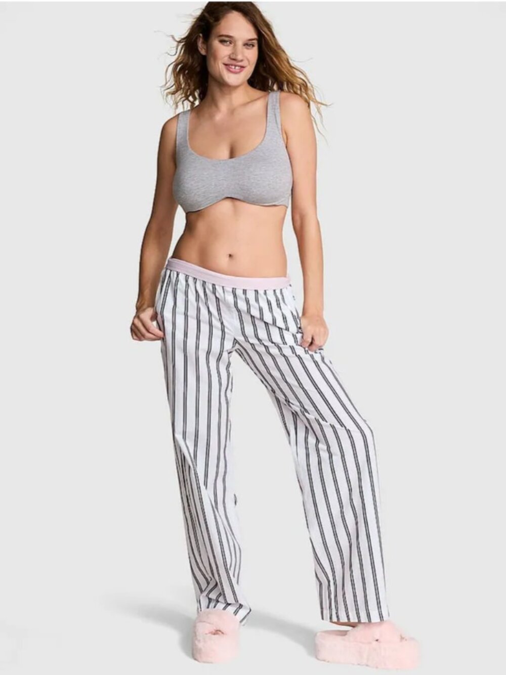 PINK Victoria's Secret 100% Cotton Straight Leg Pajama Pants Size XXL NWT